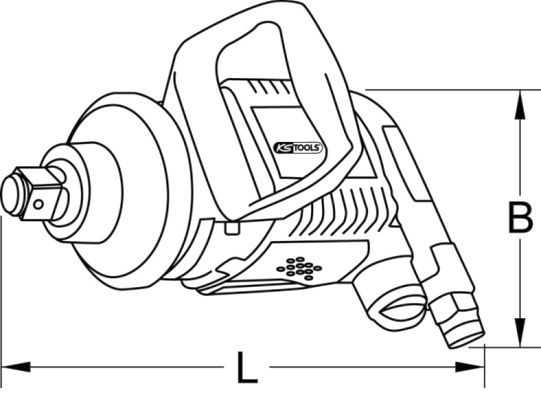 KS TOOLS Iskuruuvinväännin (paineilma) 515.3770